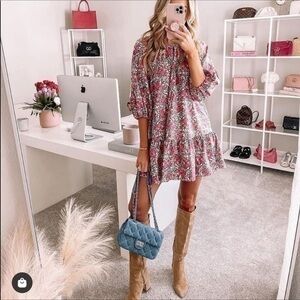 NWT Goodnight Macaroon Floral Dress